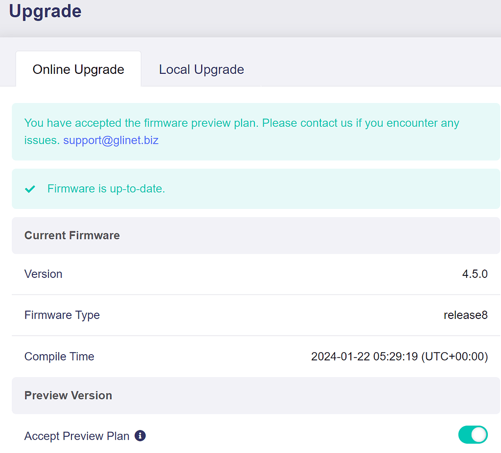 Router wont keep personal data when upgrading Technical Support for
