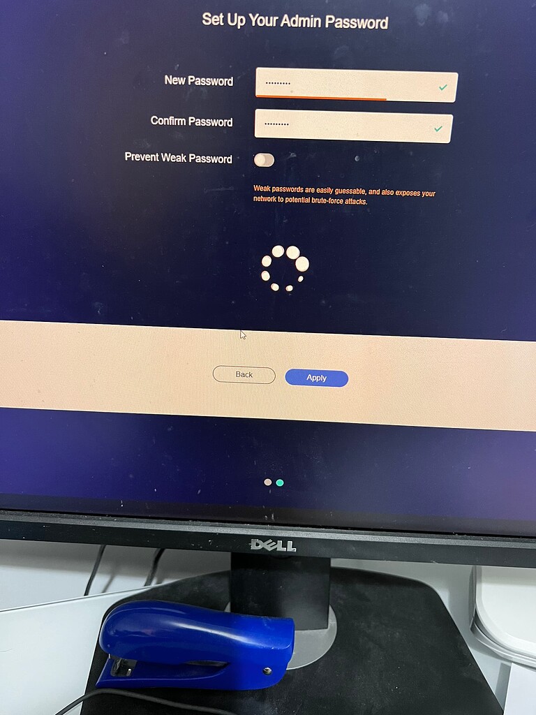 Unable to get past initial setup of Slate GLAXT1800 Technical