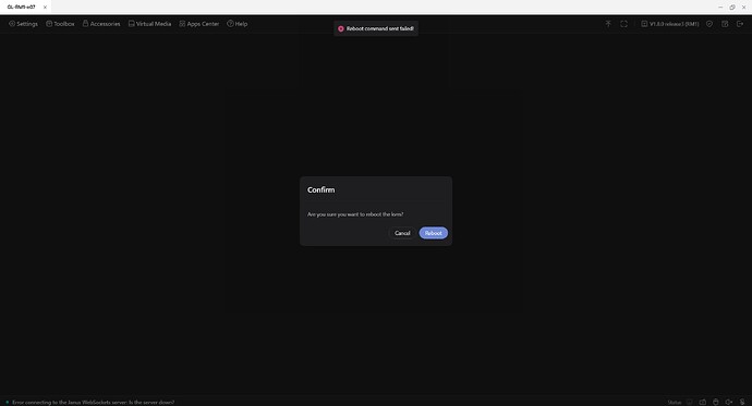 glkvm reboot failed