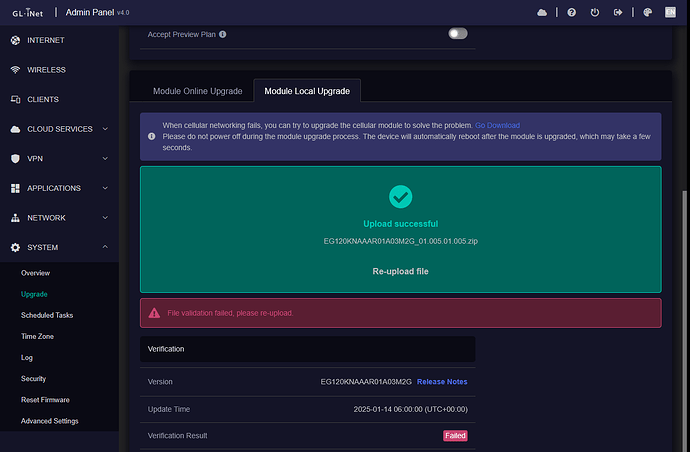 x2000 module upgrade