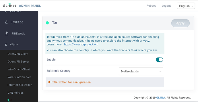 1. Tor Initialization