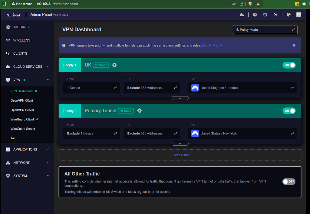 Layer 8 Problem PBR Weirdness - bug or layer 8 problem? - VPN, DNS, Leaks - GL.iNet