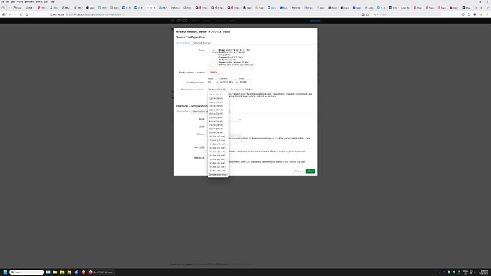 flint2 max wifi power us country