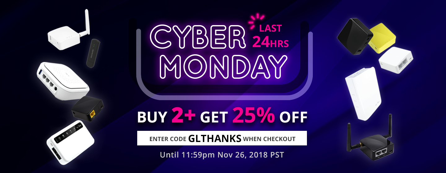 Cyber Monday Discount ends today! Technical Support for Routers