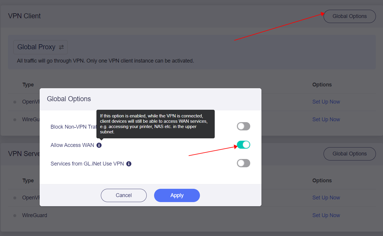 Slte Configuration Configuration of 'Slate' device across subnets - VPN, DNS, Leaks - GL.iNet