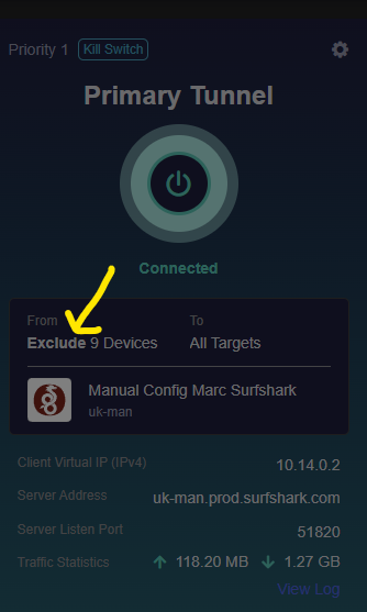 VPN Client Selection a